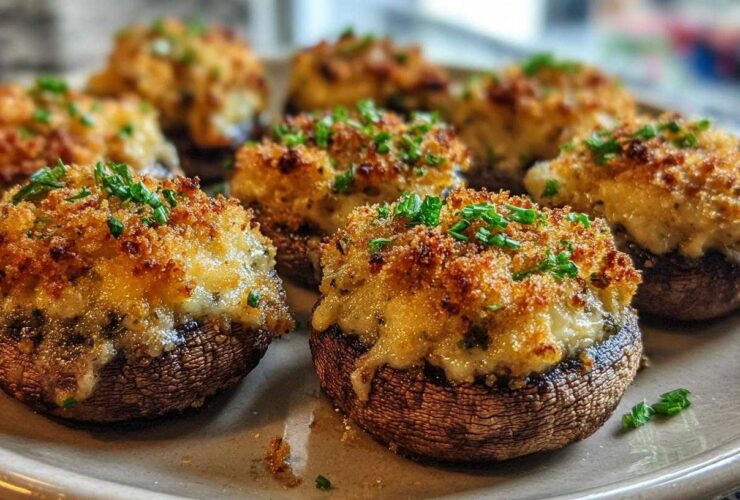 Jalapeño Popper Stuffed Mushrooms