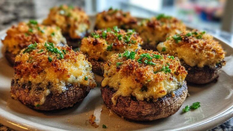Jalapeño Popper Stuffed Mushrooms