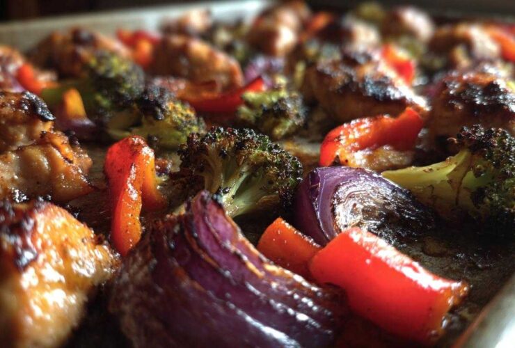 Maple-Dijon Sheet Pan Chicken & Veggies