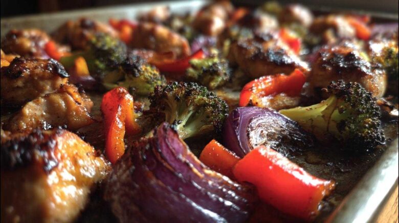 Maple-Dijon Sheet Pan Chicken & Veggies