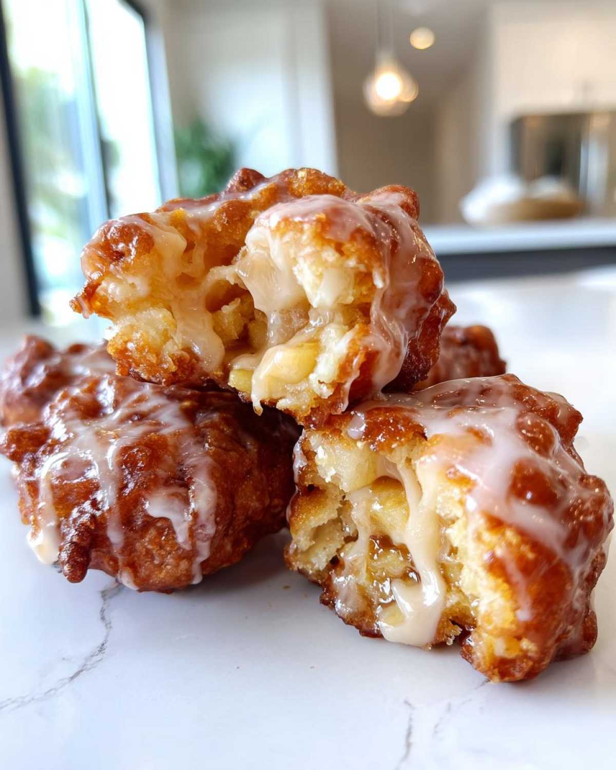 Maple Glazed Apple Fritters - detail 1