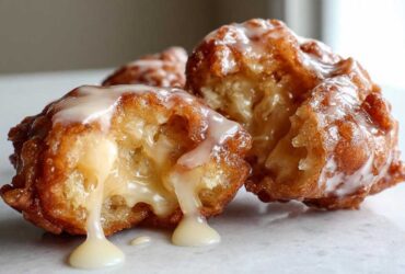 Maple Glazed Apple Fritters