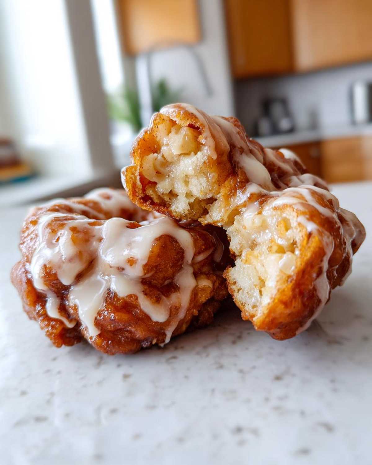 Maple Glazed Apple Fritters - detail 4