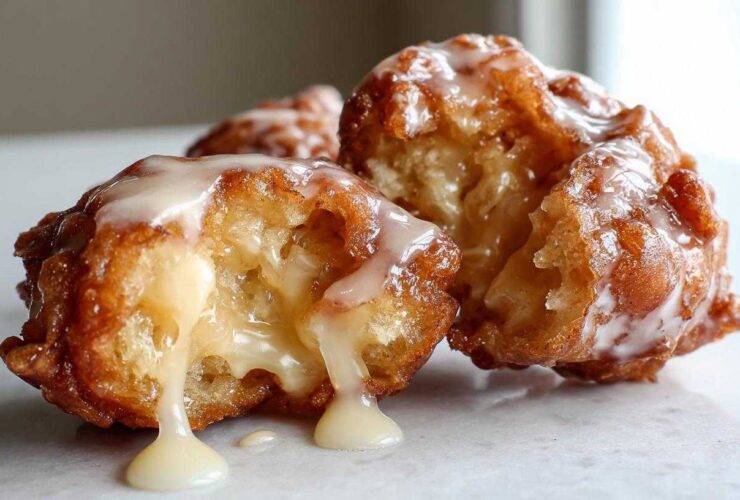 Maple Glazed Apple Fritters