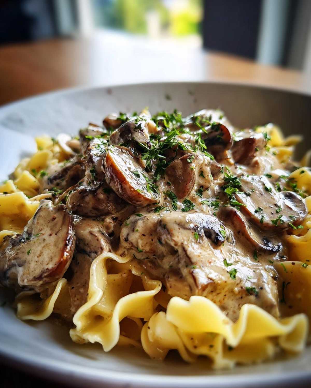 Mushroom Stroganoff - detail 2