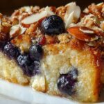 Overnight Blueberry Almond French Toast Bake