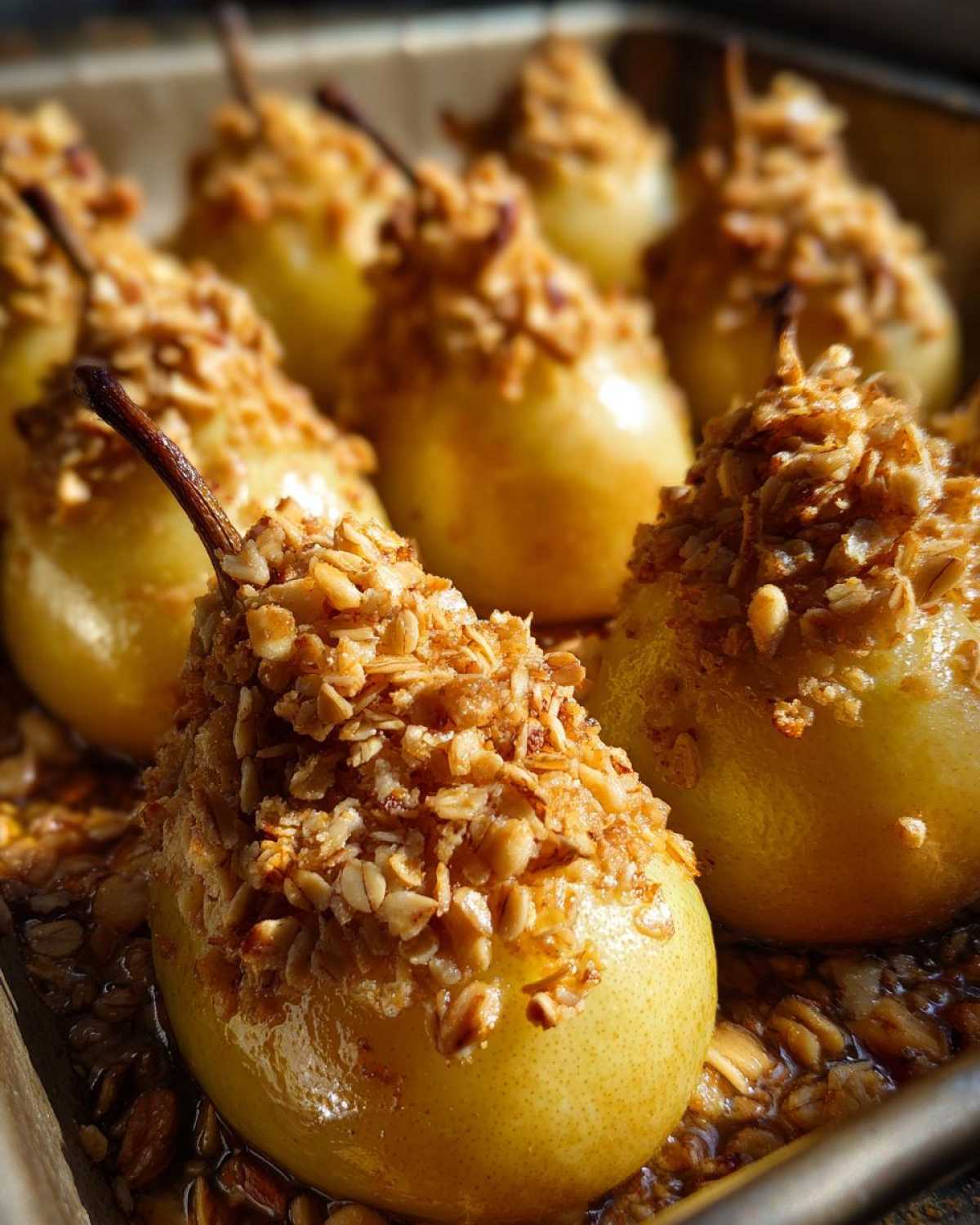 Pear Walnut Crumble - detail 1