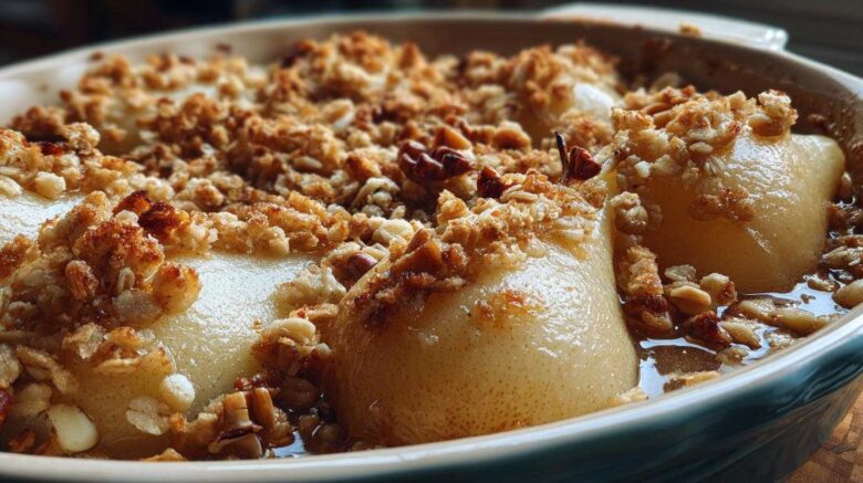 Pear Walnut Crumble