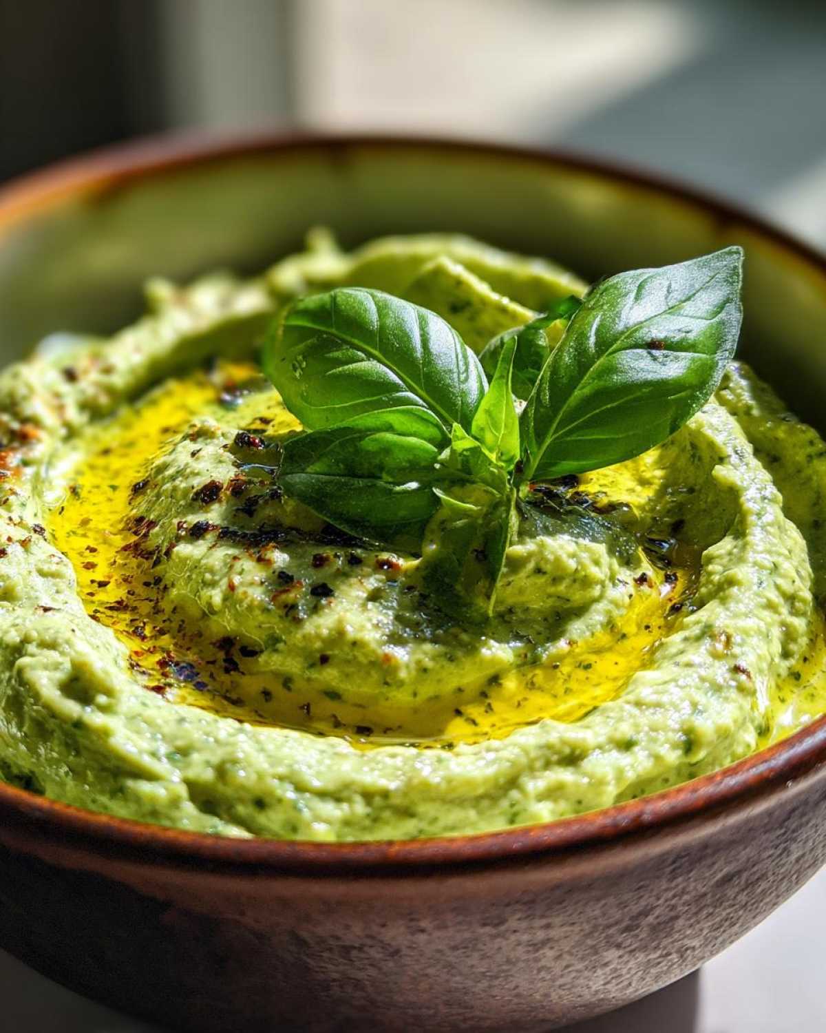 Pesto Hummus - detail 4