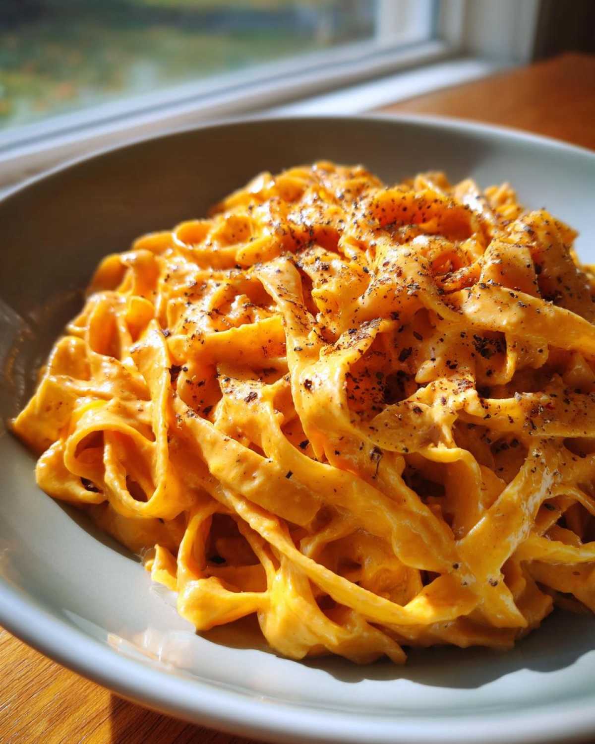 Pumpkin Alfredo Pasta - detail 2