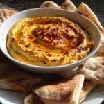 Pumpkin Hummus with Pita