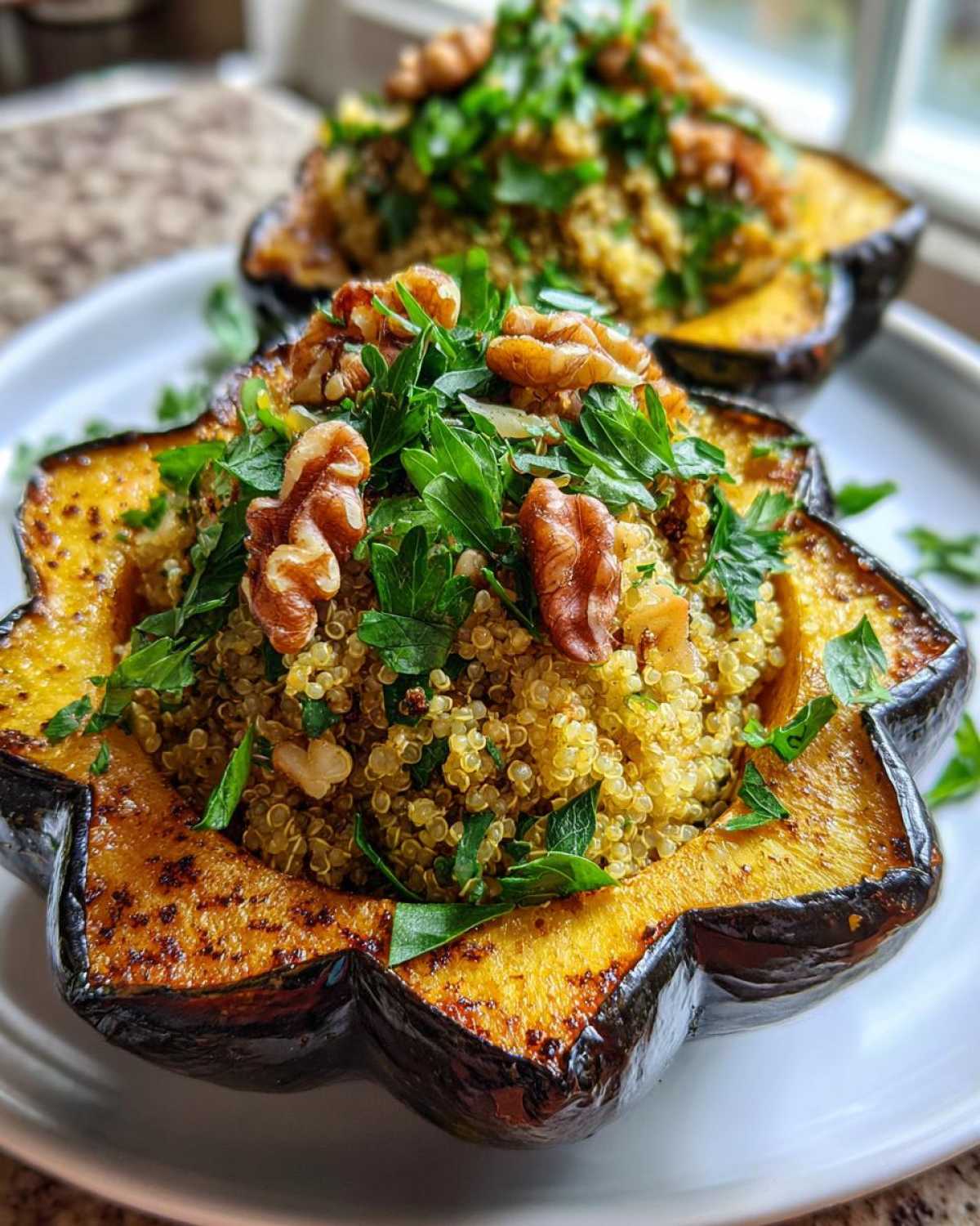 Quinoa Stuffed Acorn Squash - detail 1