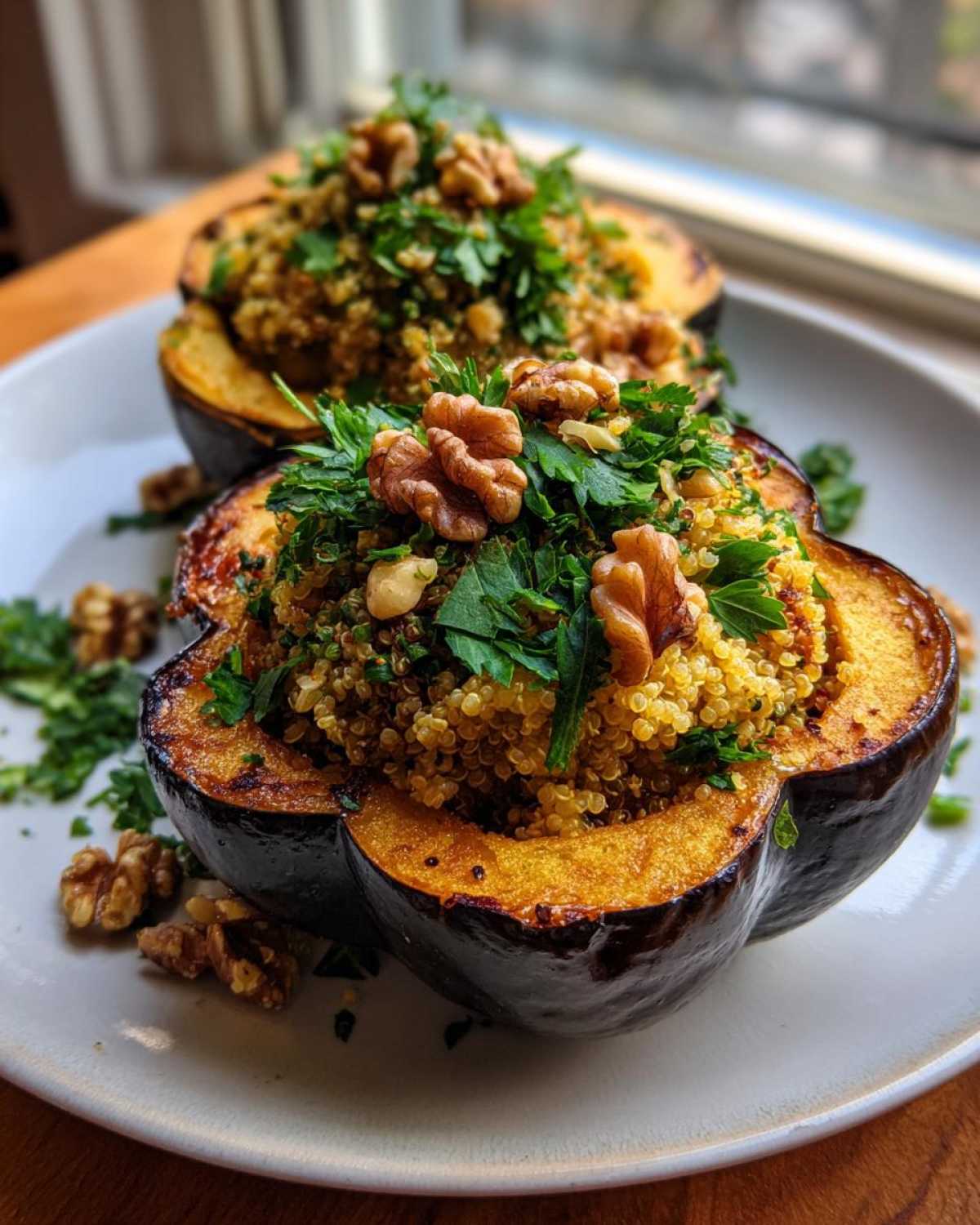 Quinoa Stuffed Acorn Squash - detail 2