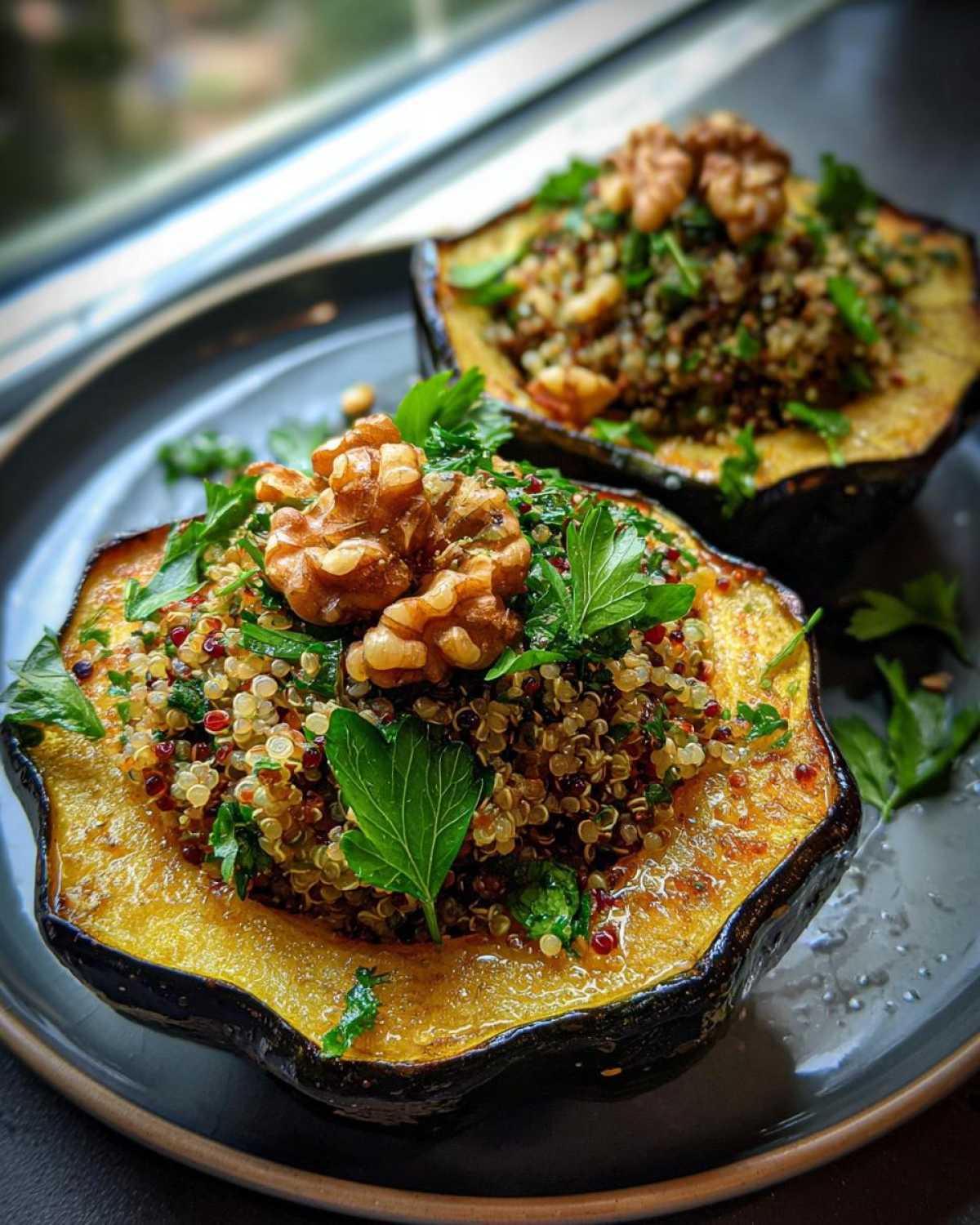Quinoa Stuffed Acorn Squash - detail 3