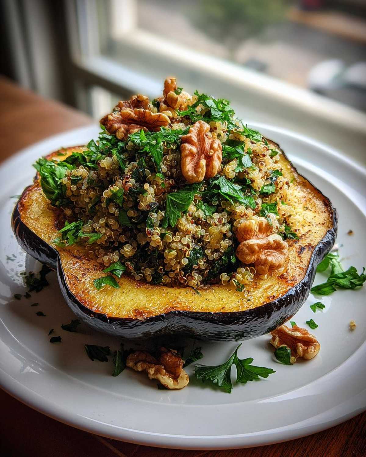 Quinoa Stuffed Acorn Squash - detail 4