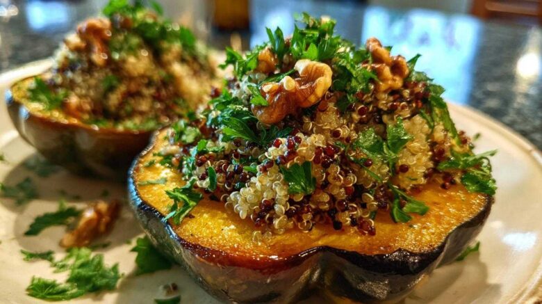 Quinoa Stuffed Acorn Squash