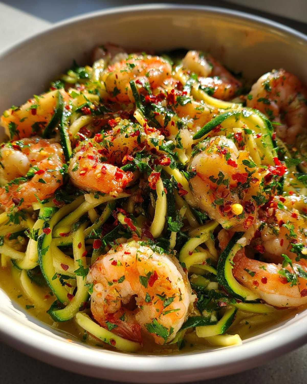 Shrimp Scampi Zoodles - detail 4