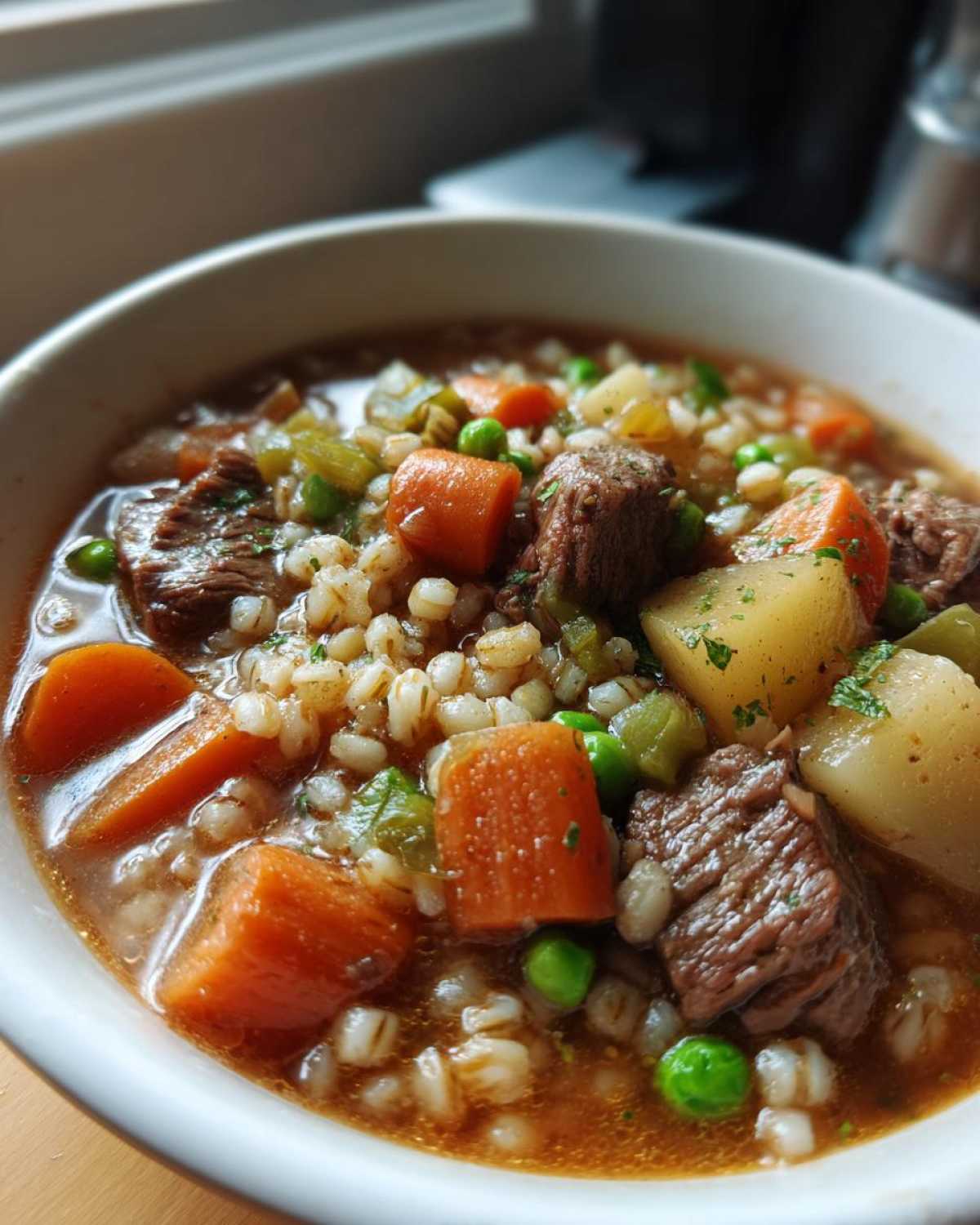 Slow Cooker Beef Barley Soup - detail 2
