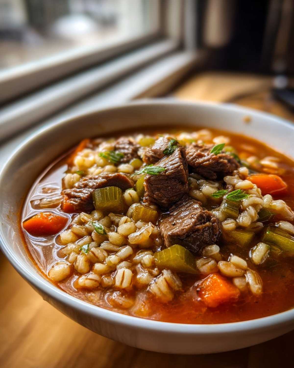 Slow Cooker Beef Barley Soup - detail 3