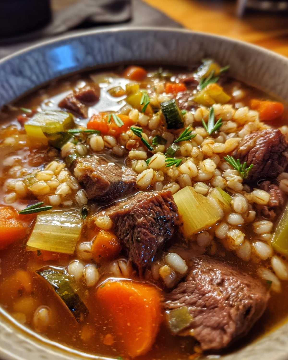 Slow Cooker Beef Barley Soup - detail 4