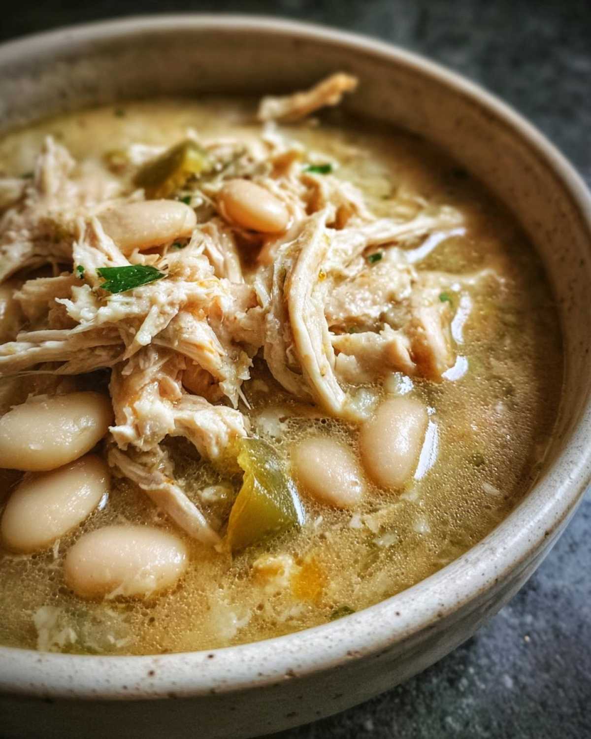 Slow Cooker White Chicken Chili - detail 2