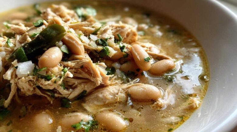 Slow Cooker White Chicken Chili
