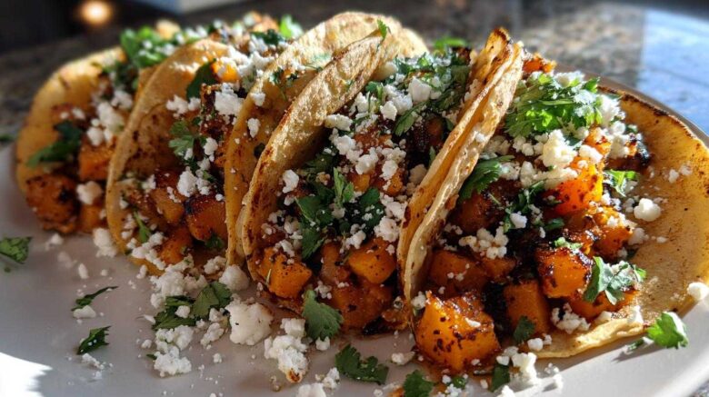 Spicy Butternut Squash Tacos