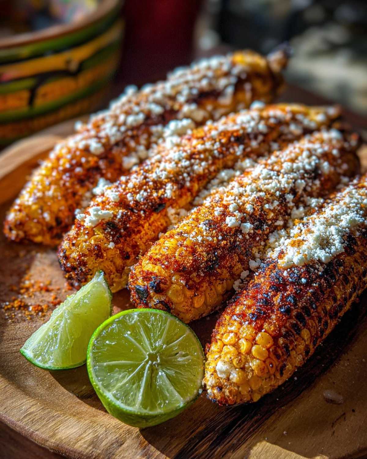 Spicy Mexican street corn - detail 2
