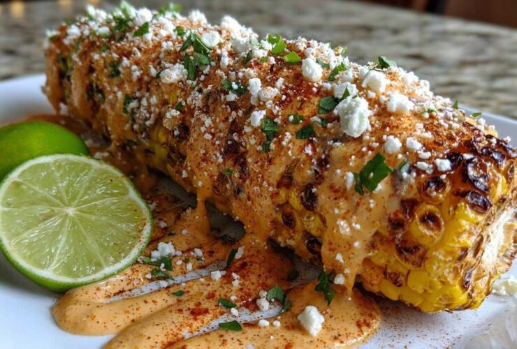 Spicy Mexican street corn