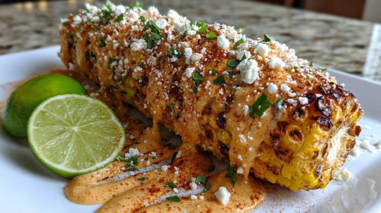 Spicy Mexican street corn