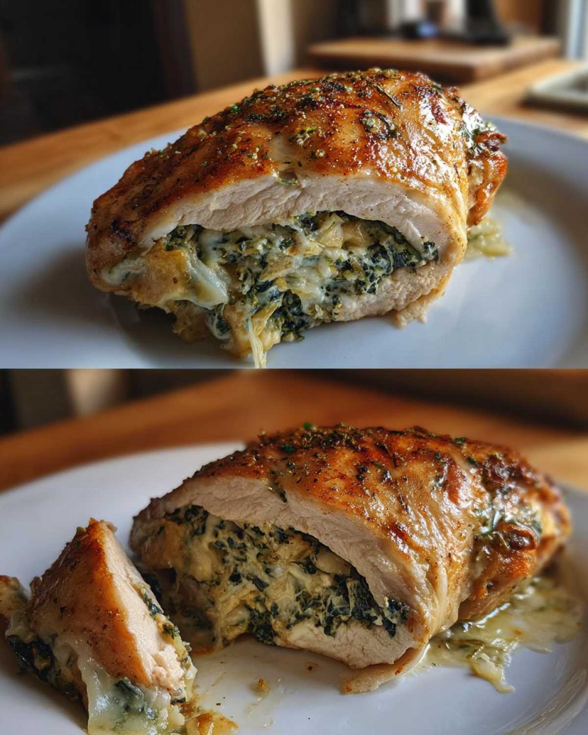 Spinach Artichoke Stuffed Chicken - detail 1