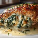 Spinach Artichoke Stuffed Chicken