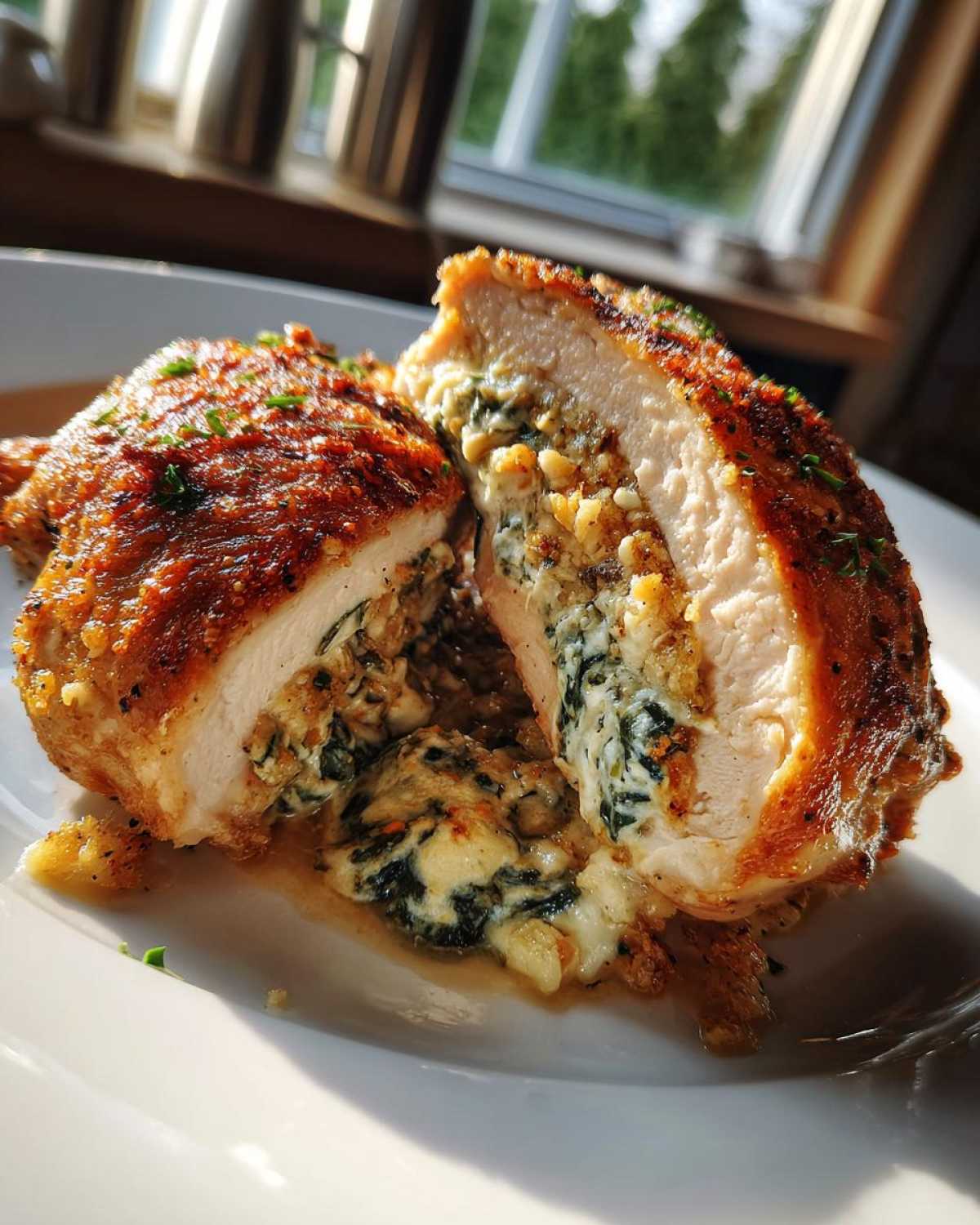 Spinach Artichoke Stuffed Chicken - detail 2
