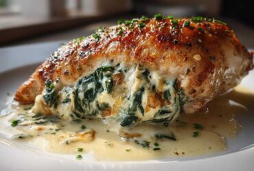 Spinach Artichoke Stuffed Chicken