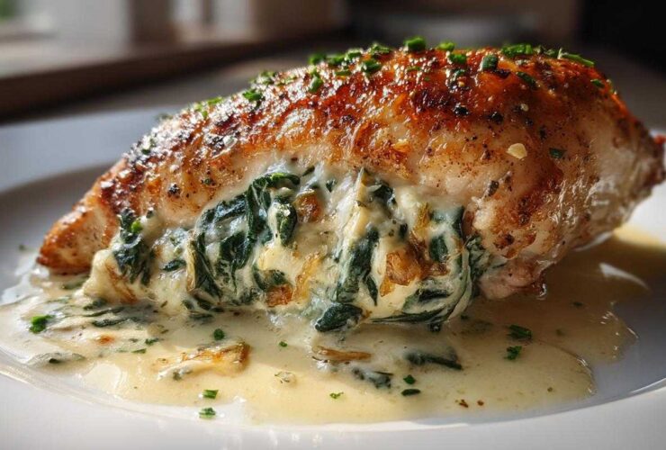 Spinach Artichoke Stuffed Chicken