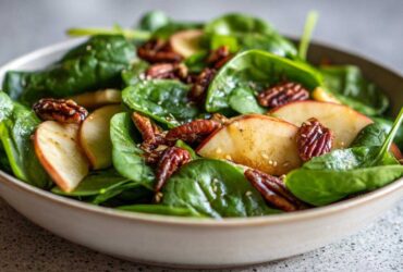 Spinach Pecan Apple Salad