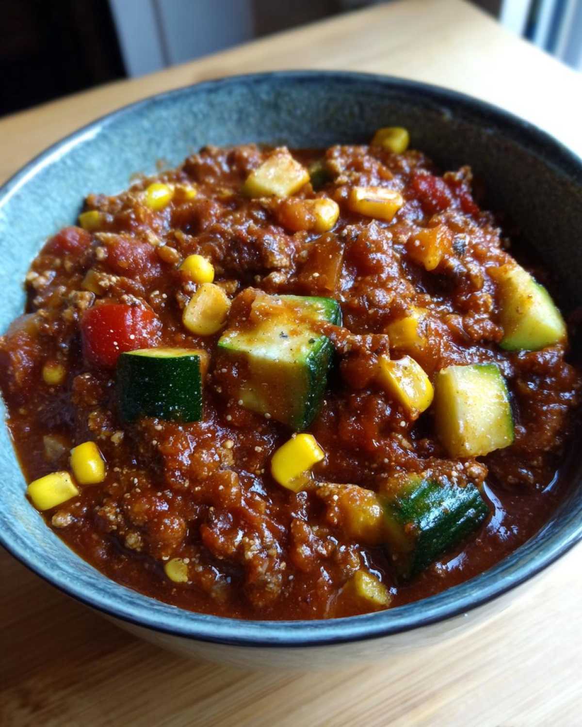 Summer Harvest Chili (Zucchini & Corn) - detail 1
