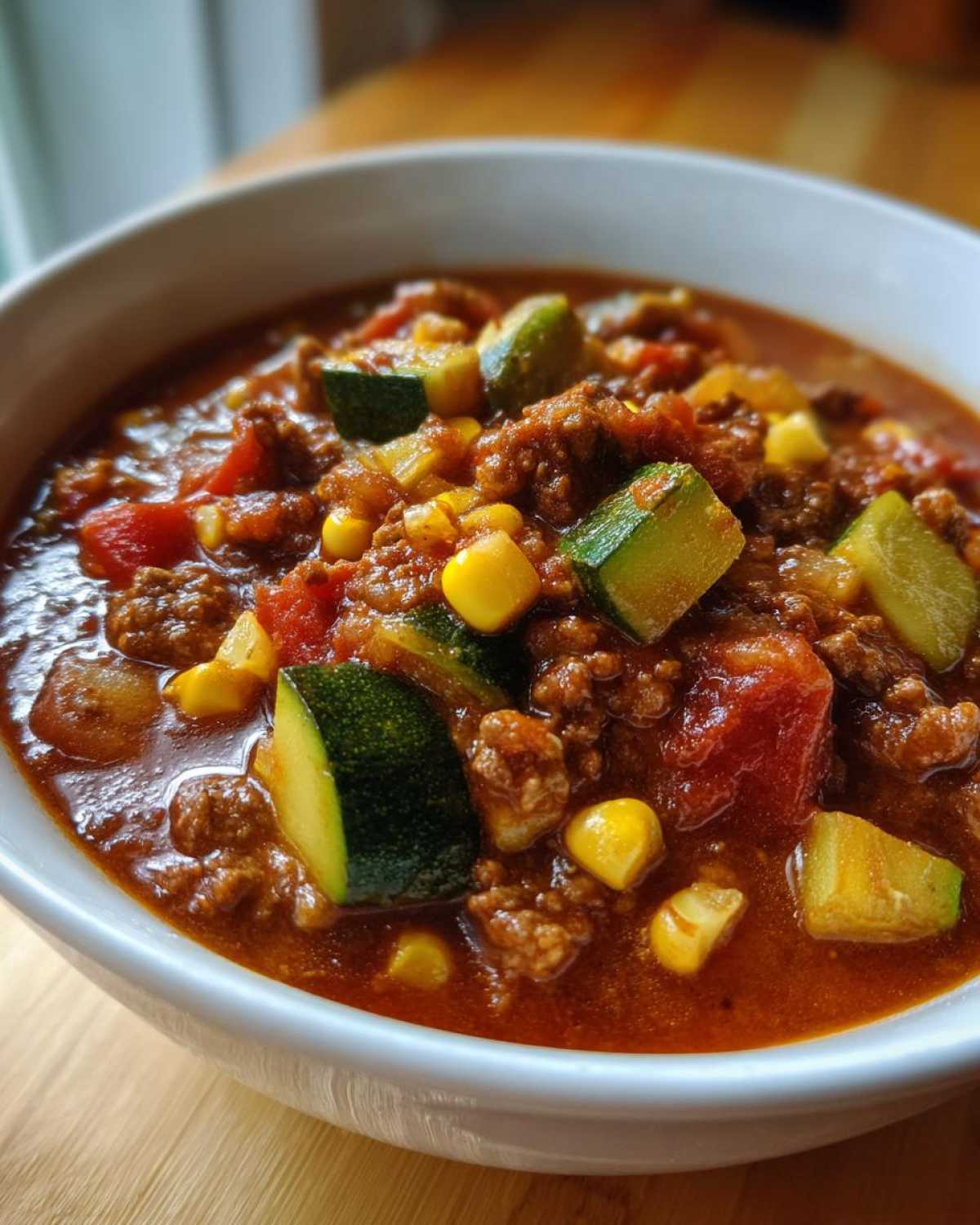 Summer Harvest Chili (Zucchini & Corn) - detail 3
