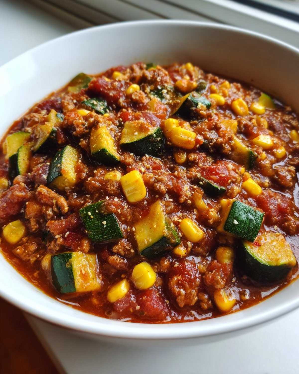 Summer Harvest Chili (Zucchini & Corn) - detail 4