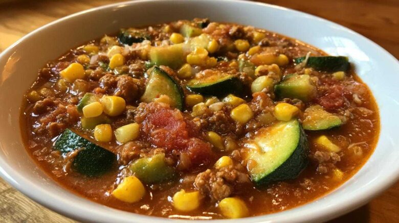 Summer Harvest Chili (Zucchini & Corn)