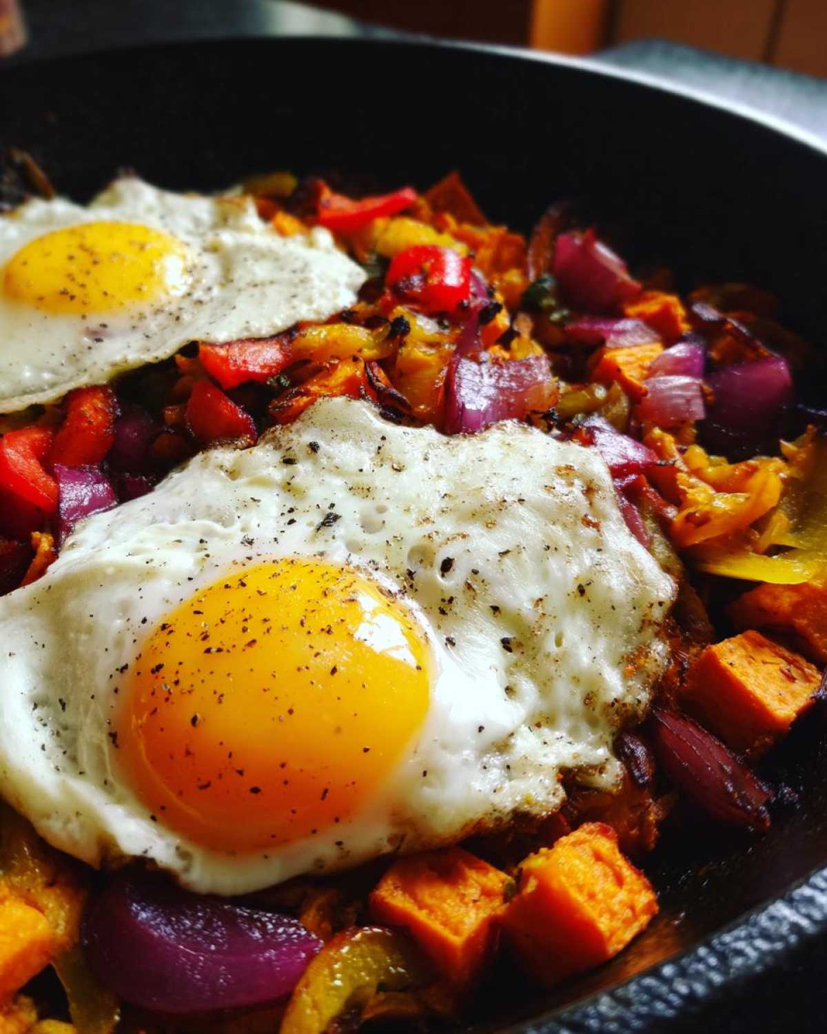 Sweet Potato Breakfast Hash with Eggs - detail 2