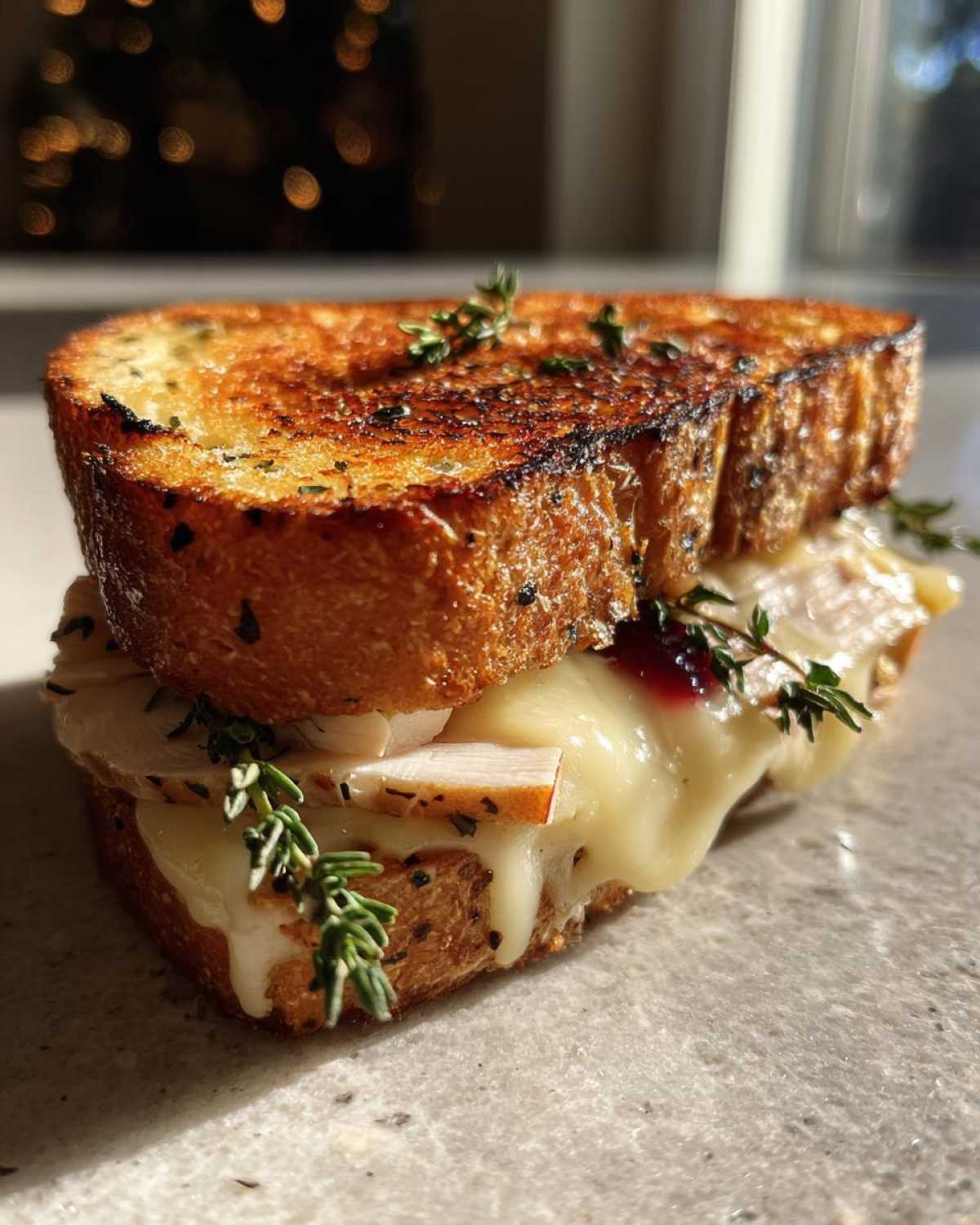 Turkey Apple Brie Sandwich - detail 4