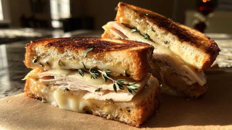 Turkey Apple Brie Sandwich