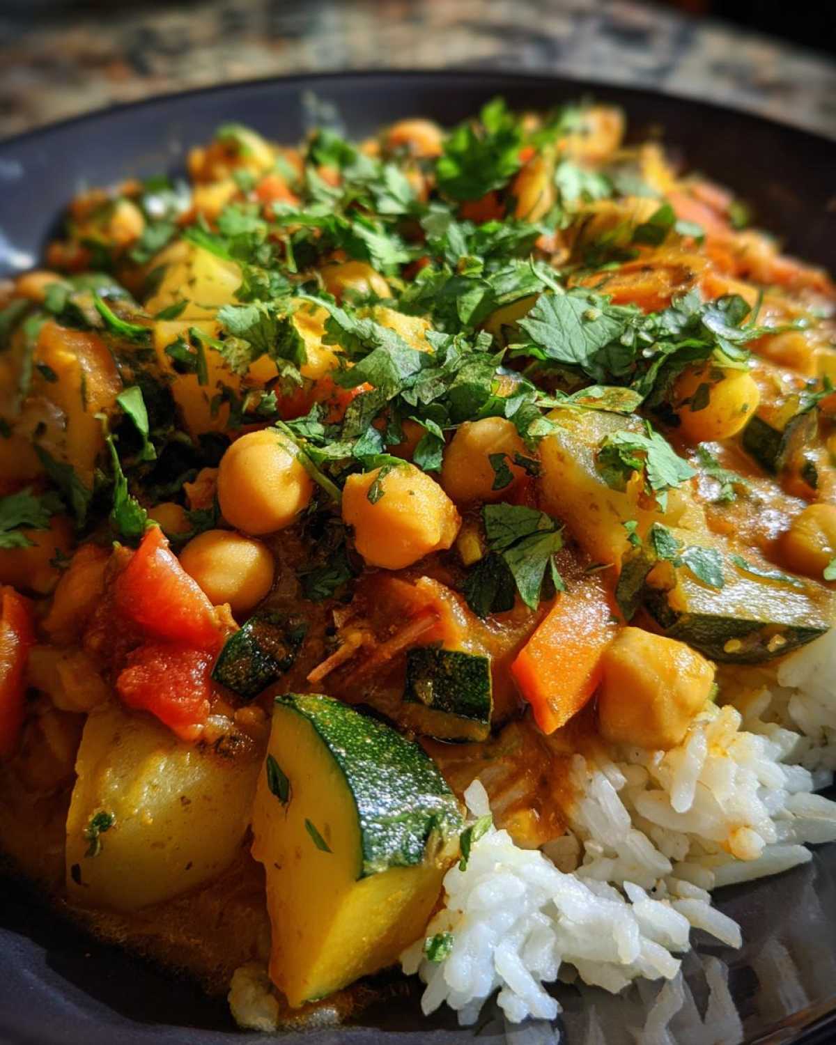 Vegetable Chickpea Curry - detail 2