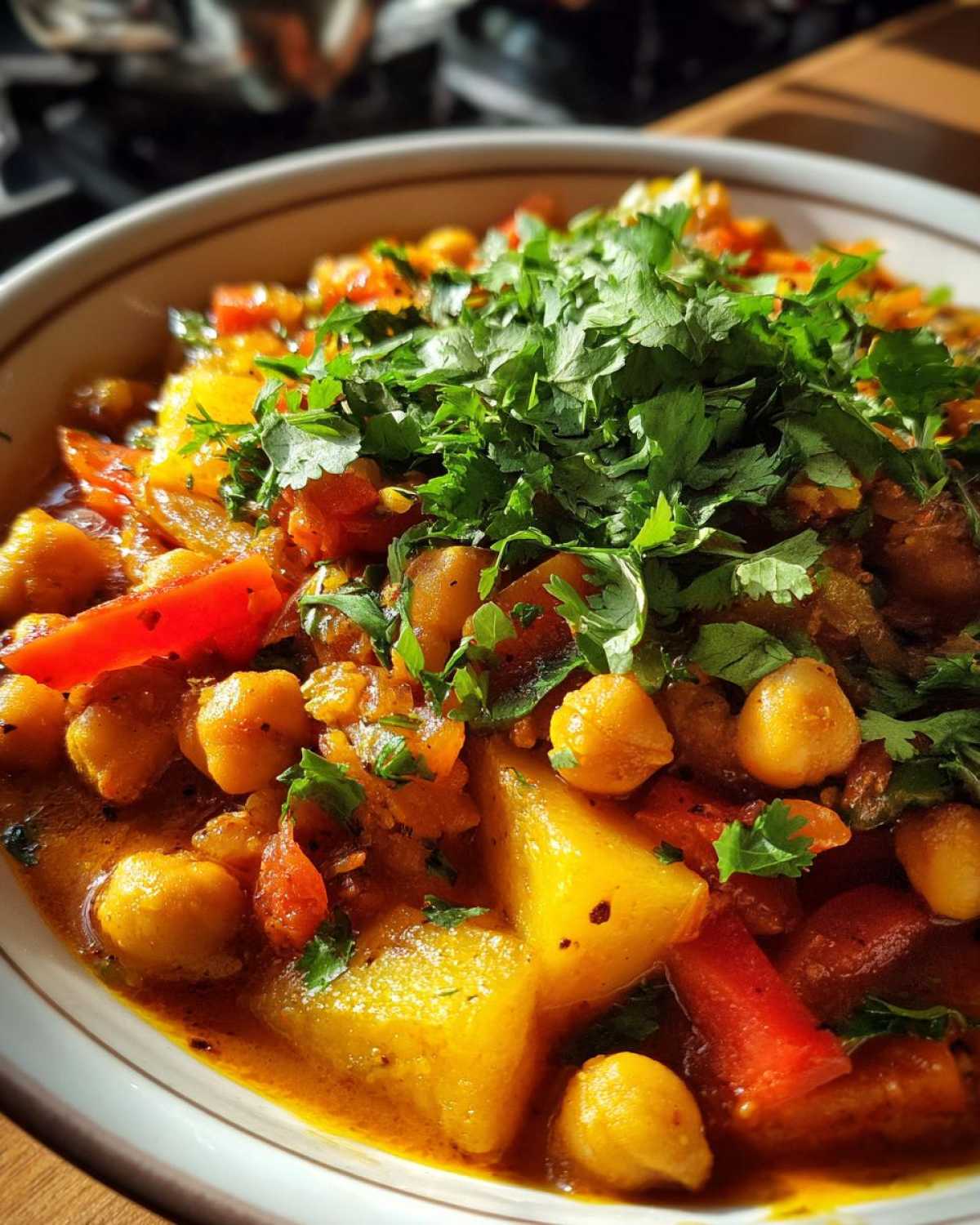 Vegetable Chickpea Curry - detail 3
